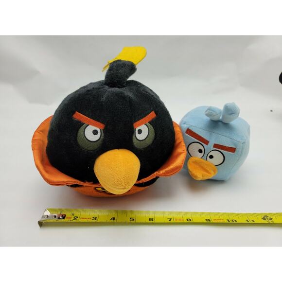 Lot Of 2 Angry Birds Plush Stuffed Animal Toy No Sound - Picture 9 of 10